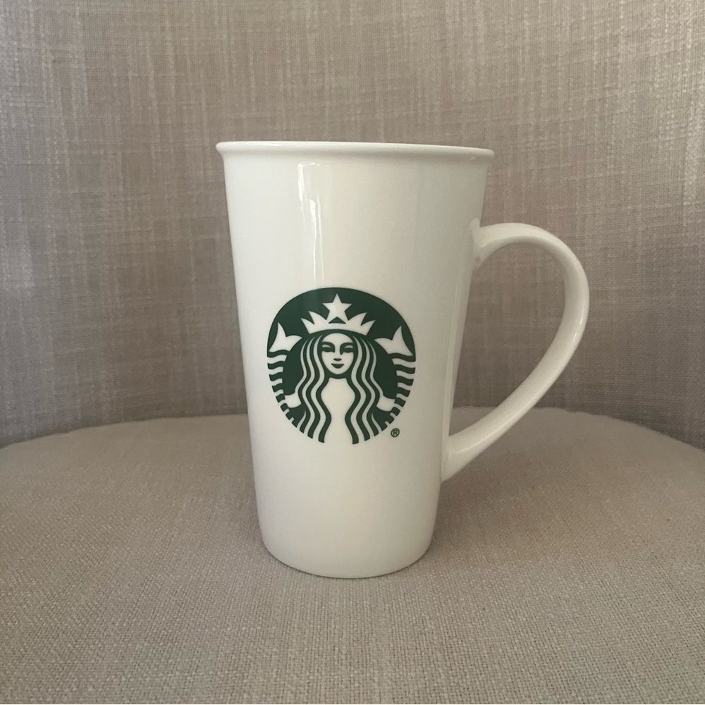 Starbucks 2015 Classic Green Logo White Mug 18oz